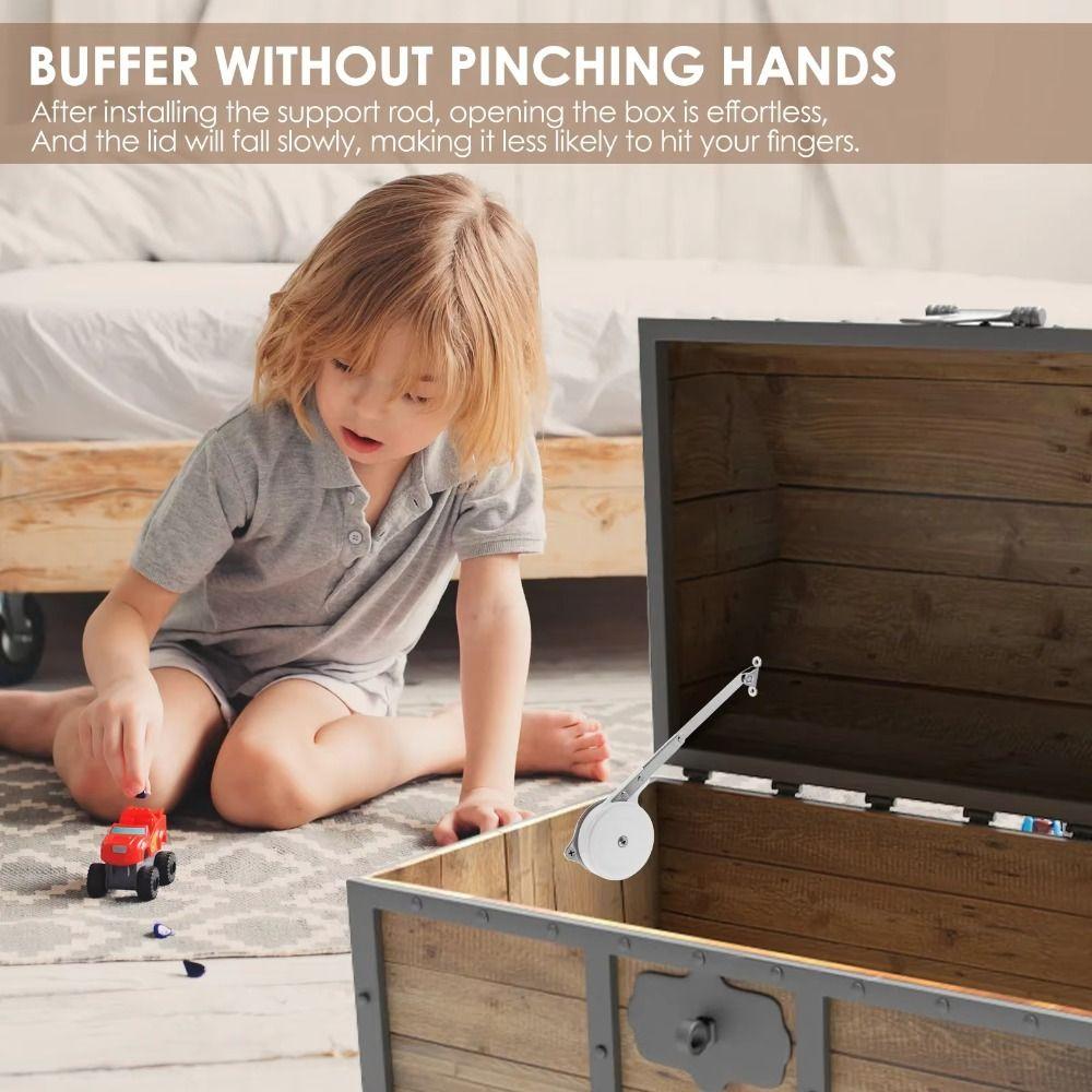 Silent Damping Lid Support Hinge Soft Closing Hydraulic Rod Adjustable Cabinet Hinges Sofa Bed