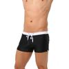 Men's Back Pocket Swimwear Short Swim Trunks Beach Shorts Sexy Mesh Boxer Briefs Comfortable Soft Breathable