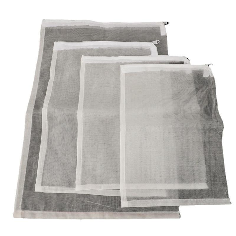 100 Mesh Nylon Aquarium Filter Bag with Zipper for Activated Carbon and Ceramic Rings