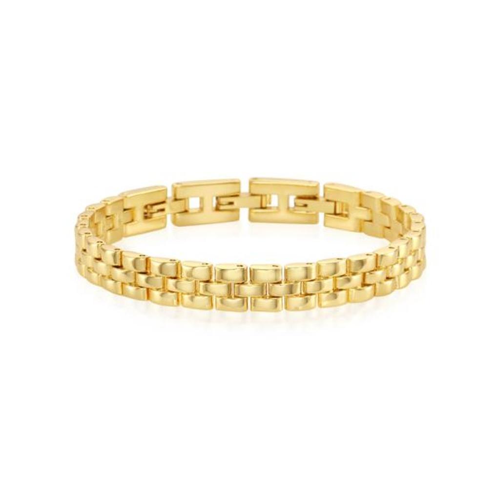 Triple Line Yellow Gold Bracelet OTB122720NYY