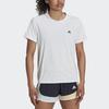 Adidas Solid Color Logo Breathable Round Neck Short Sleeve T-Shirt Women Tops White HL1454