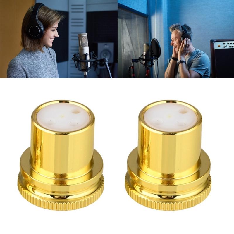 2pcs XLR Dust Caps Noise Stopper Shielding Caps Enhances Signal Stability and Auditory