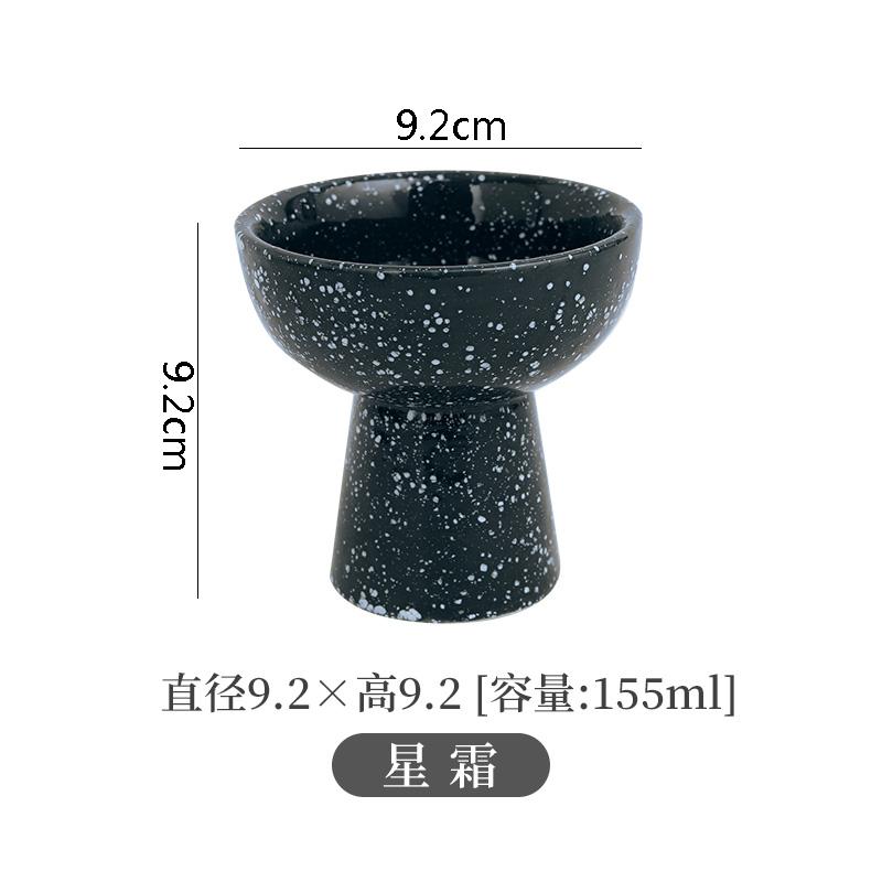 Ceramic Dinner Bowls High Feet Snack Bread Dessert Tray Soup Basin Soup Bowl Restaurant Round Specialty Tableware Cooking Plates