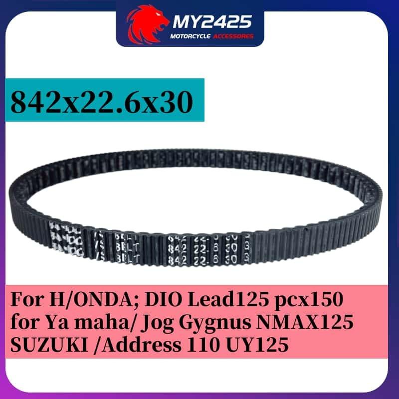 

CVT Drive Belt 842x22.6x30 BANDO 842*22.6*30For H/ONDA; DIO Lead125 pcx150 for Yamaha Jog Gygnus NMAX125 SUZUKI /Address 110 U