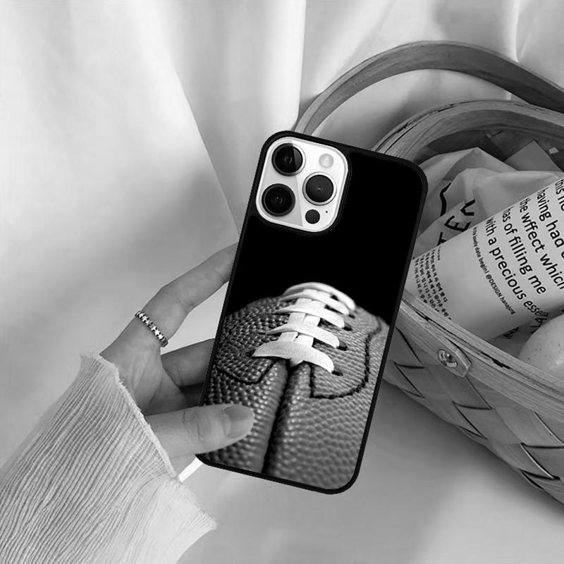 Rugby Ball Phone Case For iPhone 17 Air 16 15 14 11 12 13 Pro  MAX Plus coque Cover Shell