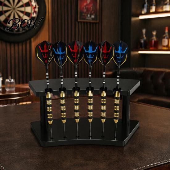 Dart Storage Rack Holder Stand, with 6 Slot, Durable Acrylic Organizer, Compact Desktop Accessory Display Rack, for Game Room And Organization