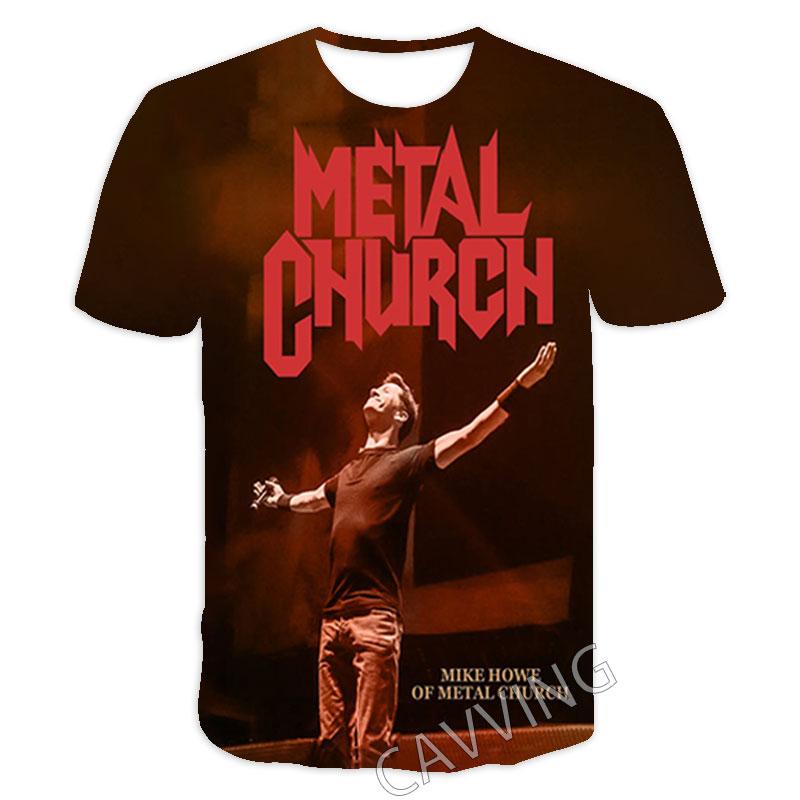 New Fashion Women/Men's 3D Print  Metal Church Rock   Casual T-shirts  Hip Hop Tshirts Harajuku Styles Tops Clothing