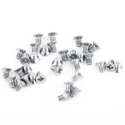 100 stücke Tasche Flache Kopf SS304 Maschine Senkkopf Schraube Bolzen Verschluss Reparatur Werkzeug Zubehör M3 * 4