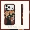 Moody Tulip Bouquet Silhouette Art Graphic Film Aesthetic Protective Shockproof Bumper Phone Case Cover For iPhone 13 14 15 16 17 Pro Max Plus
