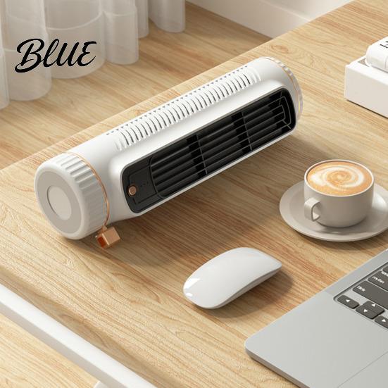 USB-wiederaufladbarer Lüfter Leiser Turmlüfter Kabelloser Schreibtisch-Tragbarer Klimaanlage Einstellbar 3 Geschwindigkeiten Kühler Persönliche Kühlung für Auto Schlafzimmer