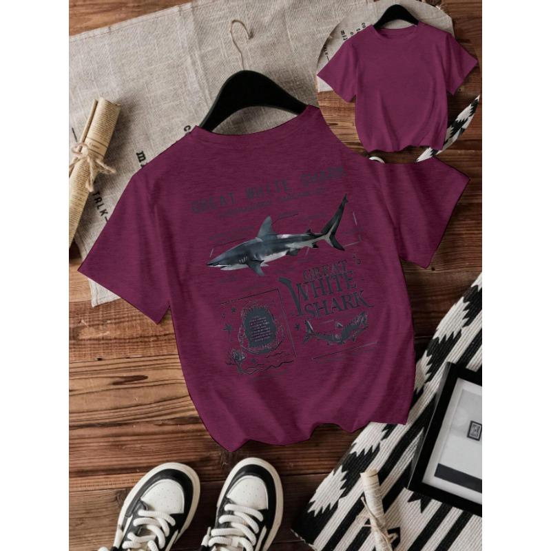 Women's Shark New Short-sleeved Fashion T-shirt