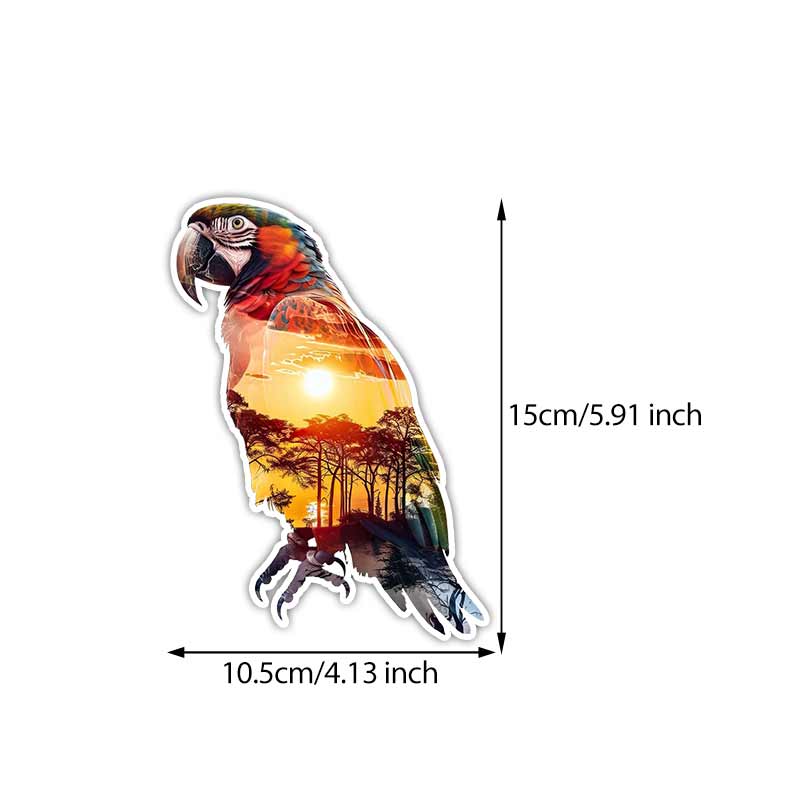 

Car Sticker Watercolor African Animal Waterproof Vinyl Decal on Bumper Rear Window Laptop Self-adhesive Decal For Car Accessories TM259 A-15cm Longest Side