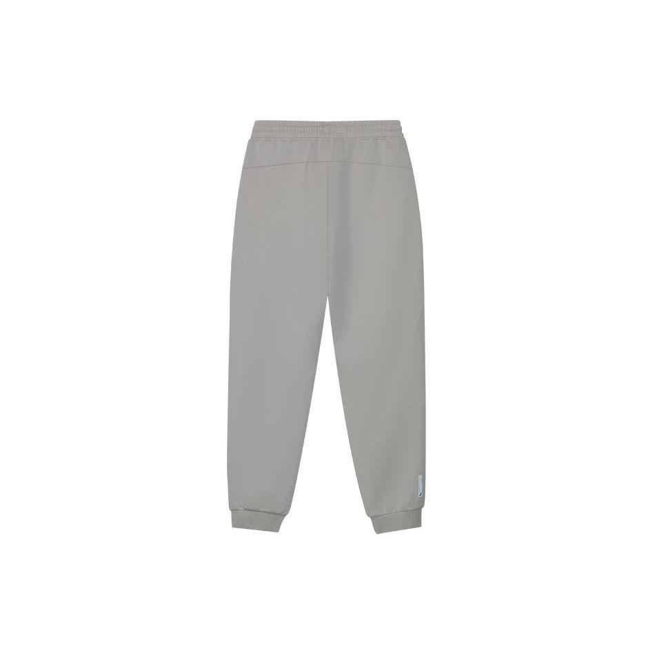 Asics Logo Mid-Waist Drawstring Cuffed Casual Knitted Sports Pants Men Pants Gray 2031D741-020