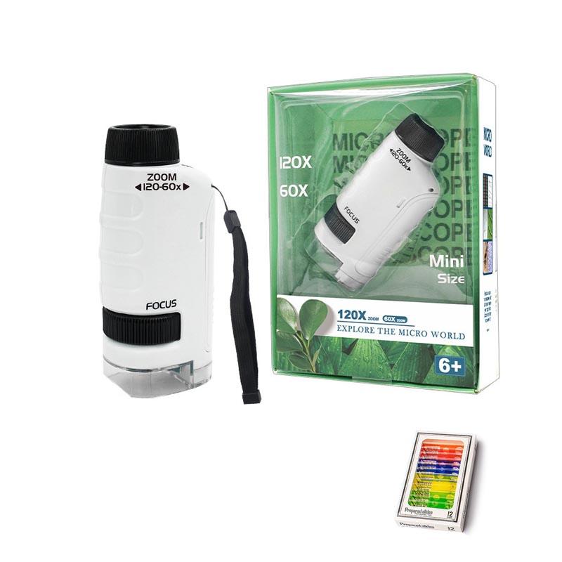 1 Piece Upgrade Your Little Scientist Microscope Mini Microscope for Kids, Kids Microscope Handheld Mini Scope Portable Microscope for Kids