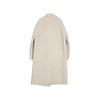 ELLE French Style Elegant Warm Mid-Length Solid Color Double-Breasted Coat Women Coats Beige EN49945
