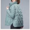 2026 New Plus-size Thin Light Down Cotton Jacket Female Short Coat Autumn Winter Women's Loose Cotton Jacket Winter Light Cotton Jacket