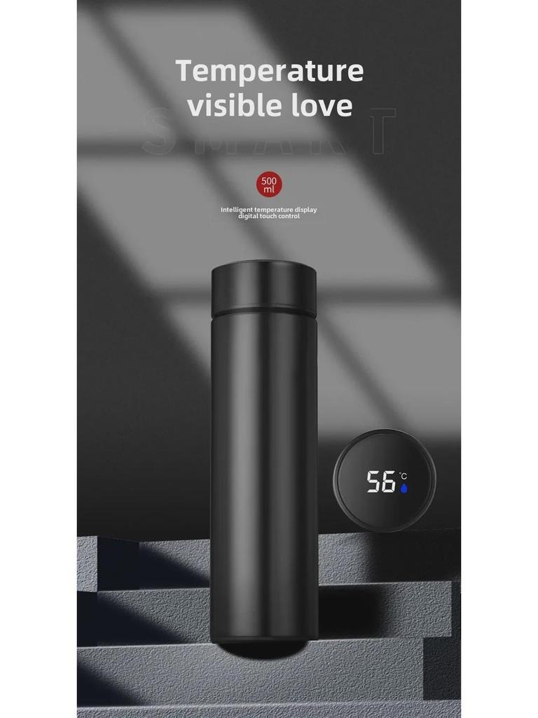 Engraved Stainless Steel Smart Thermos Cup - Perfect for Business Gifts and Event Openings.