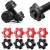 4x Barbell Spinlock Collars Replacement Bar Hexagon Nut for Barbell Bar Training