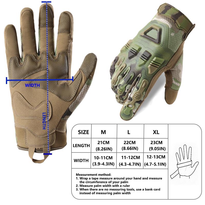 YANBIGUO Tactical Gloves Wear Resistant for Off-Road Motorcycle Cycling Climbing, Ideal Off-Road Motocross Gift for Riders