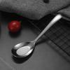 Stainless Steel Soup Spoon with Deep Head Mirror Polished Dessert Eating Spoon Heavy-Duty Tableware for Home Restaurant