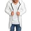 Zipper Hoodies Soft Long Sleeve Casual Men Hoodies Longline Cardigan for Outdoor