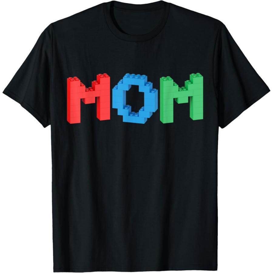 

Mom Master Builder Building Bricks Blocks Family T-Shirt XXXXXL чорний