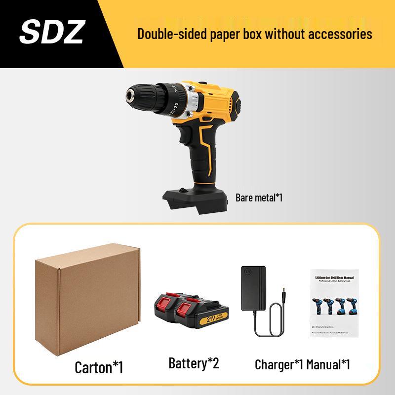 3-Function Handheld Lithium Hammer Drill & Electric Screwdriver Set