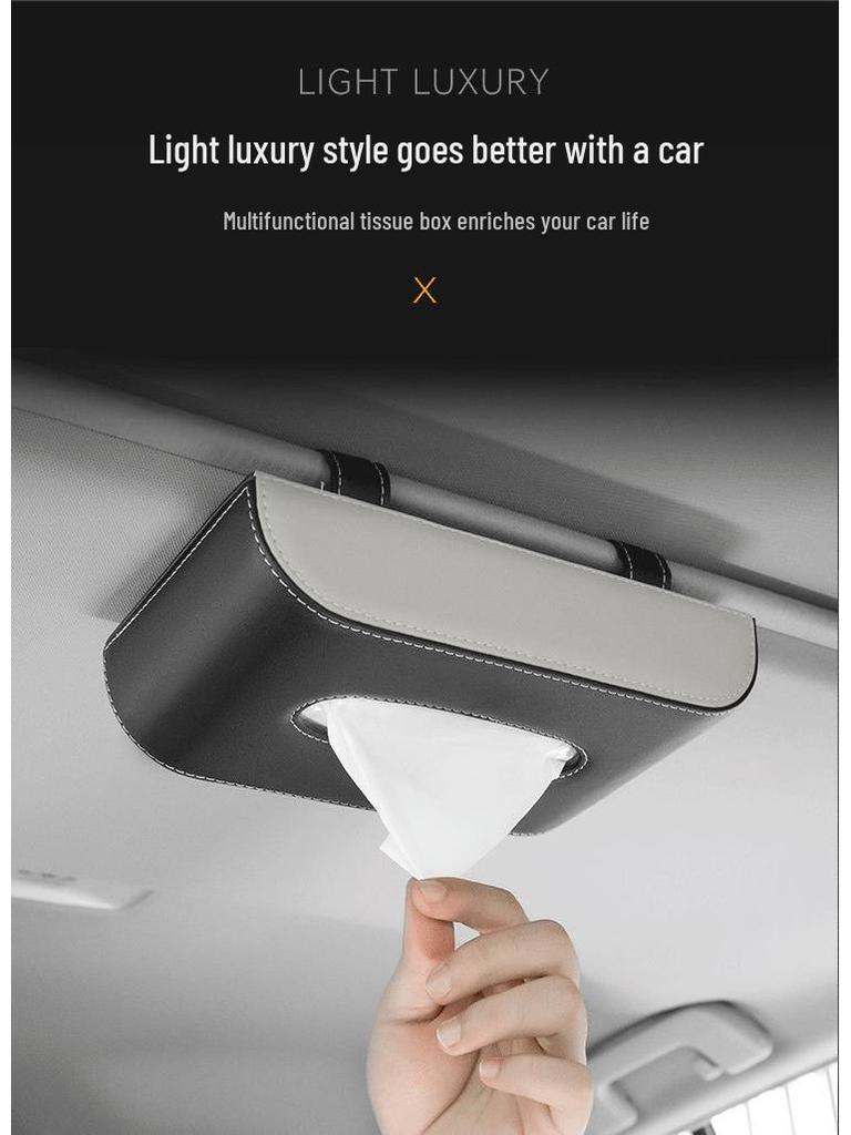 Sun Visor Car Tissue Box: Cross-Border Hanging Napkin Holder