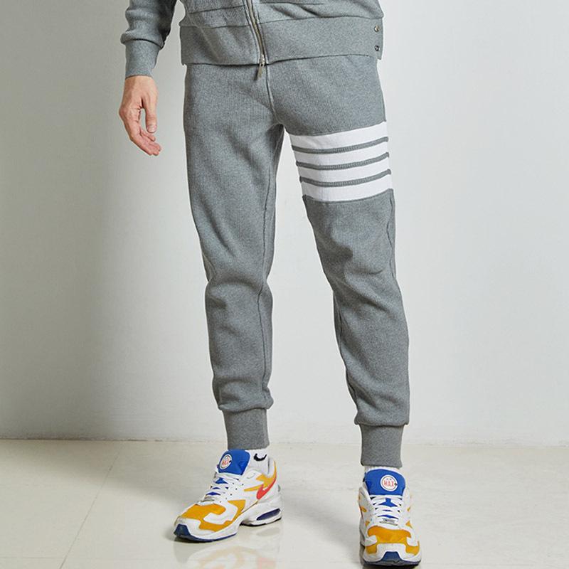 Men's Casual Pants Thin Autumn and Winter Casual Sweatpants Youth Trend Versatile Men's Cropped Pants Long Pants Trend