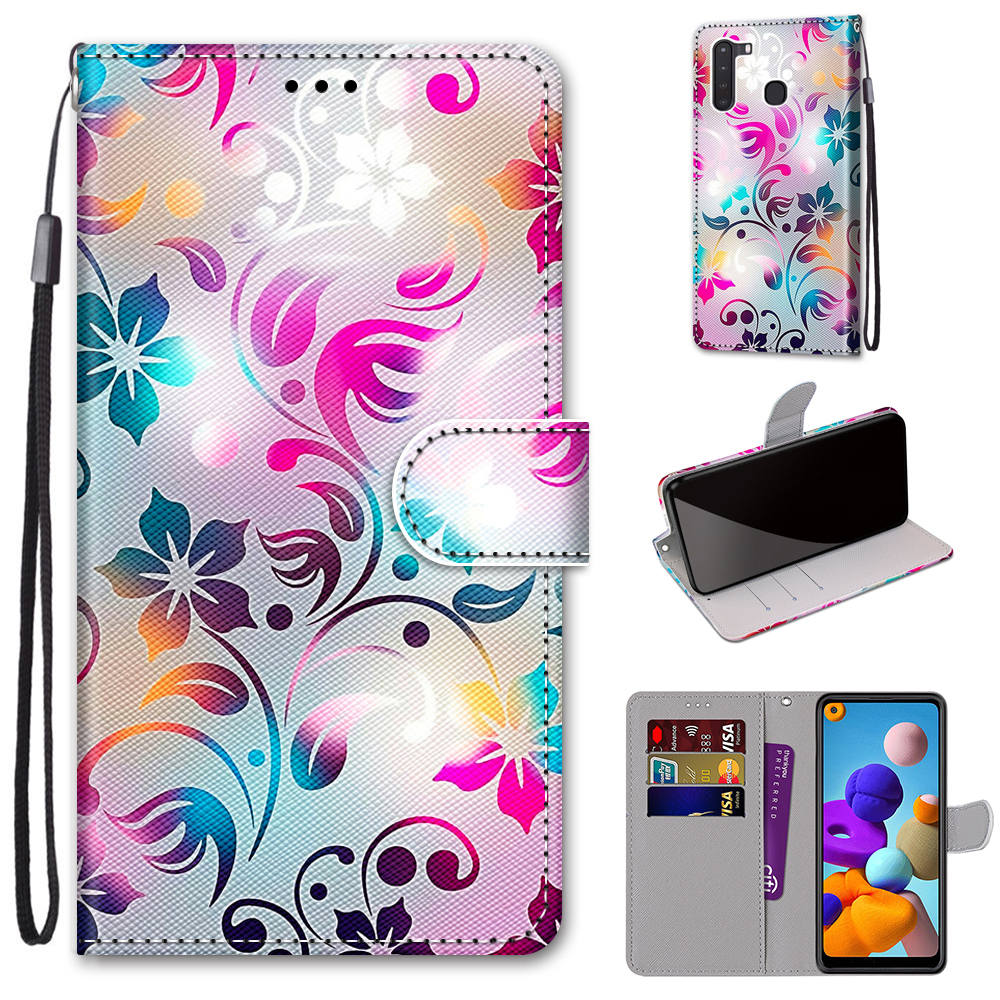 Custodia Libro Portafoglio In PU Pelle Con Magnete Per HONOR X7a - Cover Con Slot Per Carte E Supporto Video - Design Cavallo Bianco