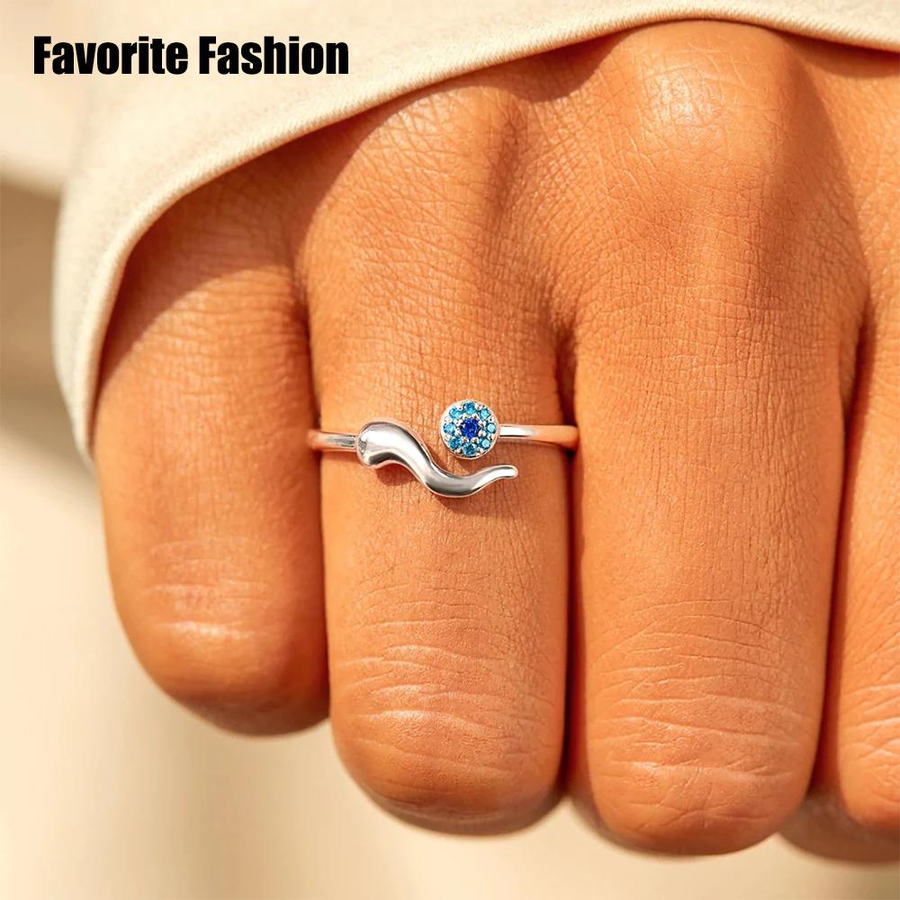 Fashion Simple Temperament Geometric Opening Rings Jewelry