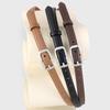 Women S Genuine Leather Belt Square Pin Buckle Fashion Casual Waist Strap
