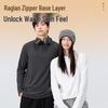 MINISO Men's Thermal Half-Zip Long Sleeve T-Shirt