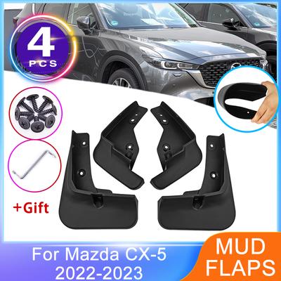 4Pcs Mudguards For Mazda CX-5 CX5 CX 5 2022 2023 Facelift Splash Guards Front Rear Mud Flaps Wheels Fender  Accessories