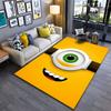 Yellow Cartoon Character Face Carpet Suitable As a Non-slip Mat for the Living Room or Bedroom Sofa