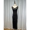 Sexy Lace Suspenders Dress Women's Stylish Slit Sheath Skirt Pure Desire Long Skirt Summer