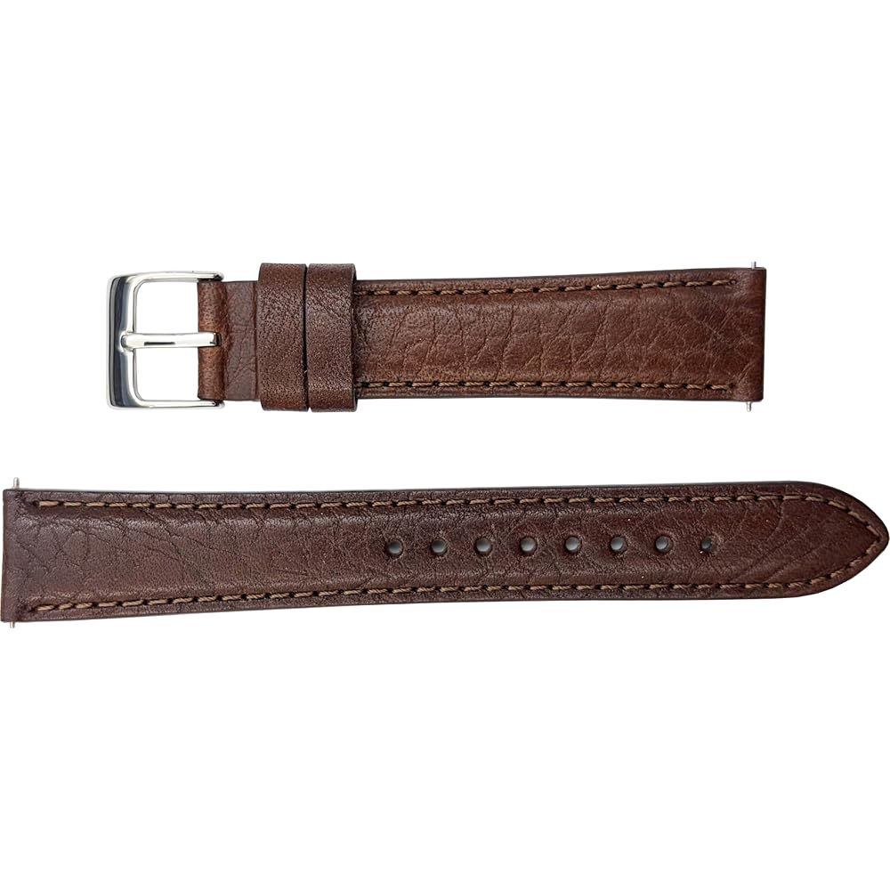 Seiko Smart Change Men's Watch Band 18mm 20mm Buffalo Leather Black Brown Genuine