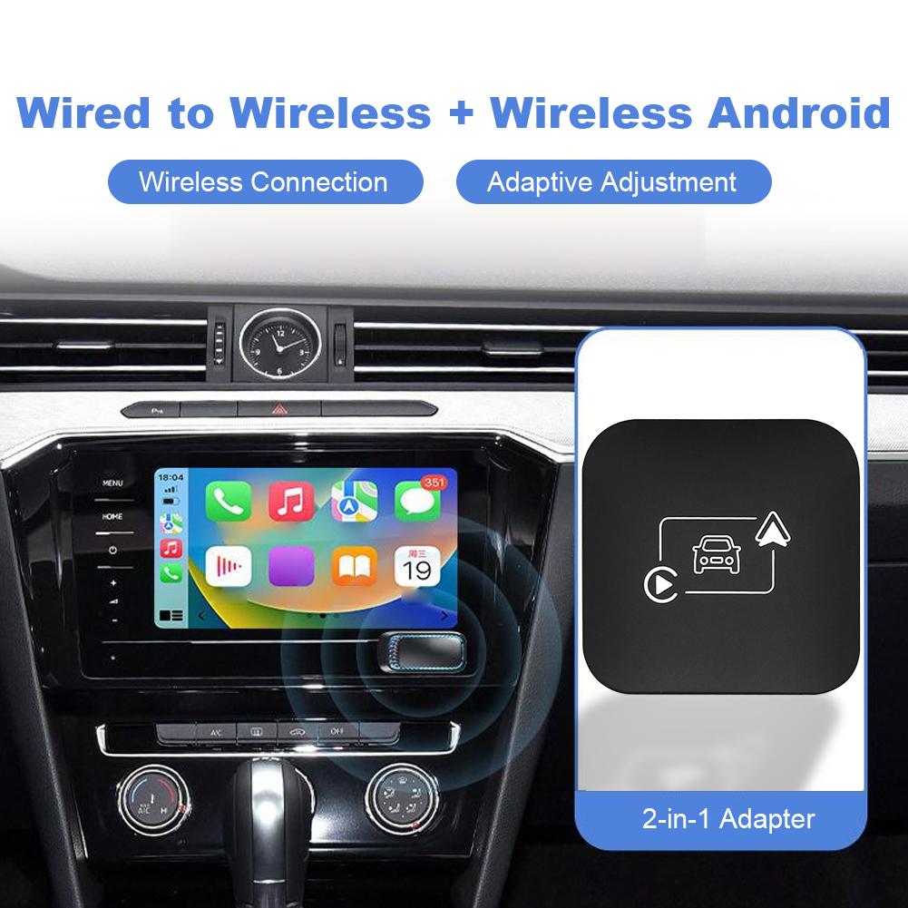 Wireless Carplay Dongle Plug and Play Wireless CarPlay Android Auto Mini Box BT WiFi Auto Connect for Wired CarPlay Android Cars