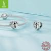 S925 Silver Warm Family Bracelet Beads, Loving Family Handmade Diy Beads Loose Beads