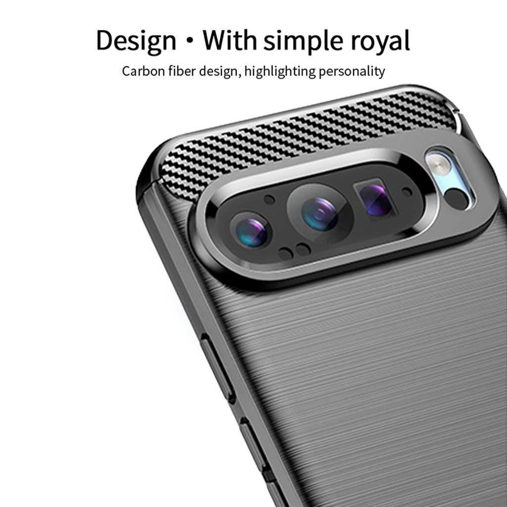 MOFI JK TPU Series-1 For Google Pixel 9 TPU Case Slim Phone Cover Carbon Fiber Texture