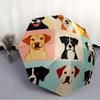 1pc Dogs Friends Automatic Open/Close Umbrella - Compact Travel Umbrella, 8-Rib Heavy-Duty Construction, Ideal Gift, Outdoor Accessory082