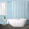 Shower Curtain Waterproof Plastic Clear Bath Curtains Bathroom Curtains Home Decoration with Hooks