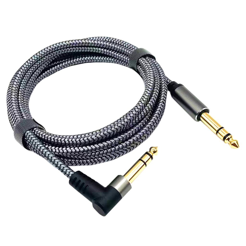 6.35mm to 6.35mm Guitar Cable 1m or 2m Professional Copper Wire Audios Cable Jacks Instrument Cable for Electric Guitar