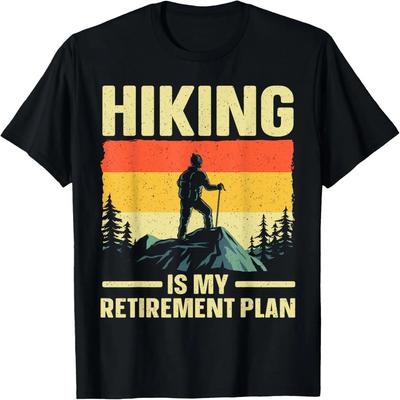 Funny Hiking Art For Men Women Hike Mountain Hiker Hiking T-Shirt