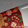 2D Flat Printing,JIT 2pcs, Curtains (Without Rod) Gingerbread Cheer Fashionable Modern Curtains Prints Light Filtering Curtains