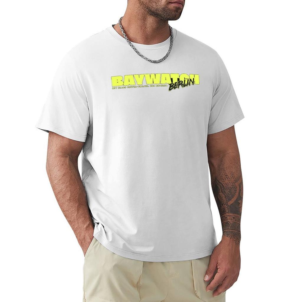 Baywatch Berlin T-Shirt Weiche Schrumpffreie Baumwoll-T-Shirt