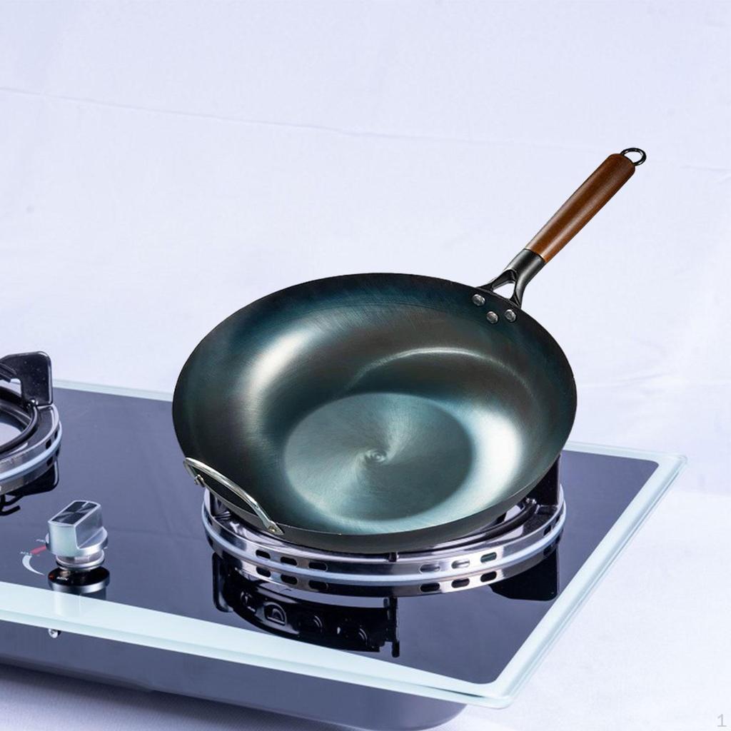 Non-stick Wok, Wok Pan, Cooking Pot, Sauce Pan with Handle, Omelette Flat Bottom for