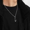 [Shinjuku Gin No Kura] Fish Hook Pendant Top (No Chain) Charm for Men, 925 Sterling Silver, Marine, Sea, Refreshing, Amulet, Sailor, Fisherman