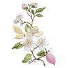 Iron On DIY Embroidered Stickers Flower Shape Clothes Sticker Elegant Flower Embroidery Patch  Bags