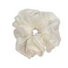Yousheng Hair Tie for Women, Organza Fabric High Elastic Hair Rope, Pure Color Ponytail Holder with Imitation Pearls, Ponytails Buns Hair